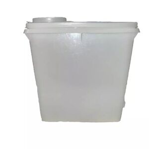 TUPPERWARE Store N’ Pour #469 Cereal Keeper Vintage Set Of Two Plastic Storage